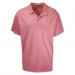 Eddie Bauer Men's River Wash Slub S/S Polo Shirt Mens
