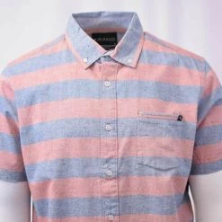 Rip Curl Men's Stripe S/S Woven Shirt (Retail $55)