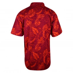 Columbia Men's Magenta Orange Palm Leaves Rapid Rivers S/S Woven Shirt (662)