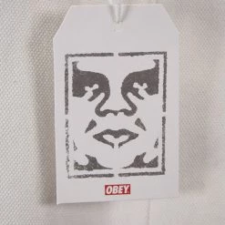 OBEY Men's Maps Vertical Striped Button S/S Polo Shirt (S30)