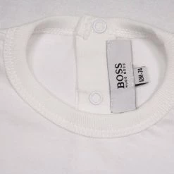 Hugo Boss Kid's White Abstract Palm Waves S/S T-Shirt (S04) T-Shirts 13 Hugo Boss Kid's White Abstract Palm Waves S/S T-Shirt (S04) T-Shirts