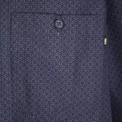 Obey Men's Navy Pattern S/S Woven Shirt 11 Obey Men's Navy Pattern S/S Woven Shirt