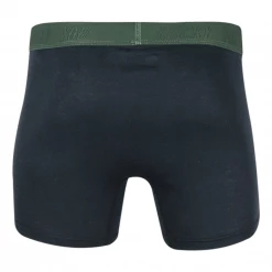 Mens Lucky Brand Men's Dark Grey Multicolor Waistband 4 Pack Boxer Briefs (S01)