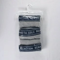 Kenneth Cole Men's Reaction 3 Pack Navy Heather Grey Boxer Brief (S02)