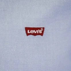 Levi's Men's Slim Fit Dress Blue L/S Shirt (S01)