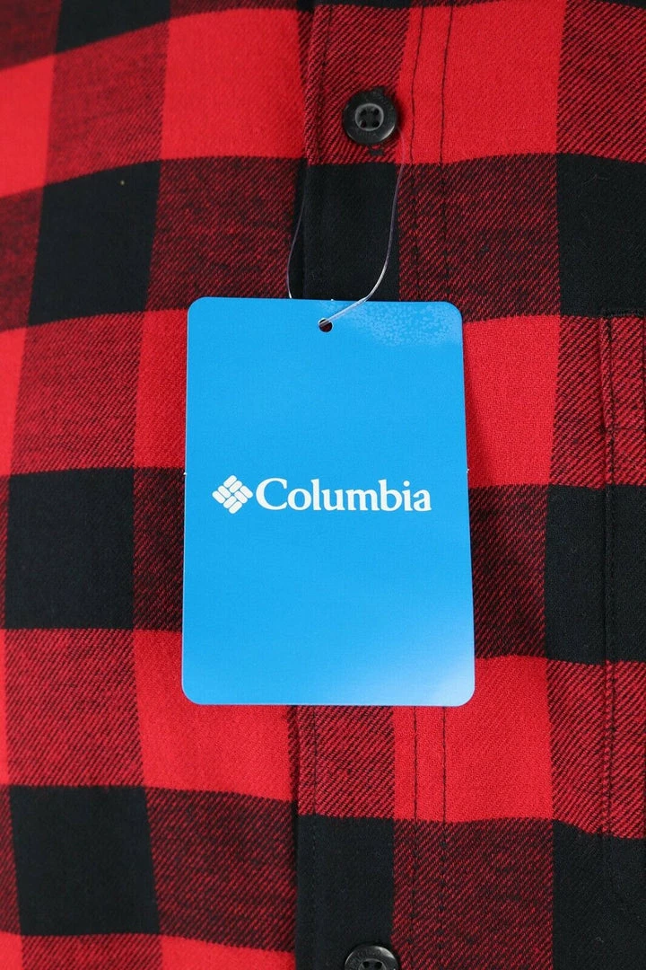 Columbia Men's Red Black Plaid Cornell Woods L/S Flannel Shirt (615) New Arrivals 7 Columbia Men's Red Black Plaid Cornell Woods L/S Flannel Shirt (615) New Arrivals
