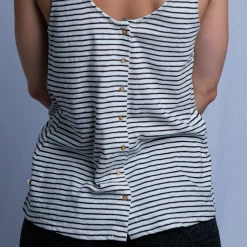 Roxy Women's Palm Trees & Surf Boards Striped Sleeveless Tank Top (S07) Tanks 33 Roxy Women's Palm Trees & Surf Boards Striped Sleeveless Tank Top (S07) Tanks