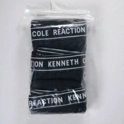 Kenneth Cole Men's Reaction 3 Pack Black Boxer Brief (S06)