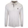 FILA Men's Cream Beige F-Box L/S Polo T-Shirt (S02) (Size XS)