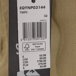 Mens Quiksilver Men's Khaki SHD 5 Pockets Chino Pants