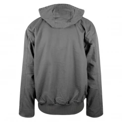 Carhartt Men's Grey Loose Fit Firm Duck Insulated Active Canvas Jacket (S01) New Arrivals