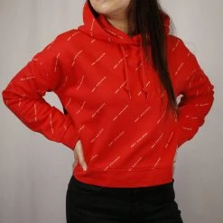 OBEY Women's All Over Print L/S Pull Over Hoodie