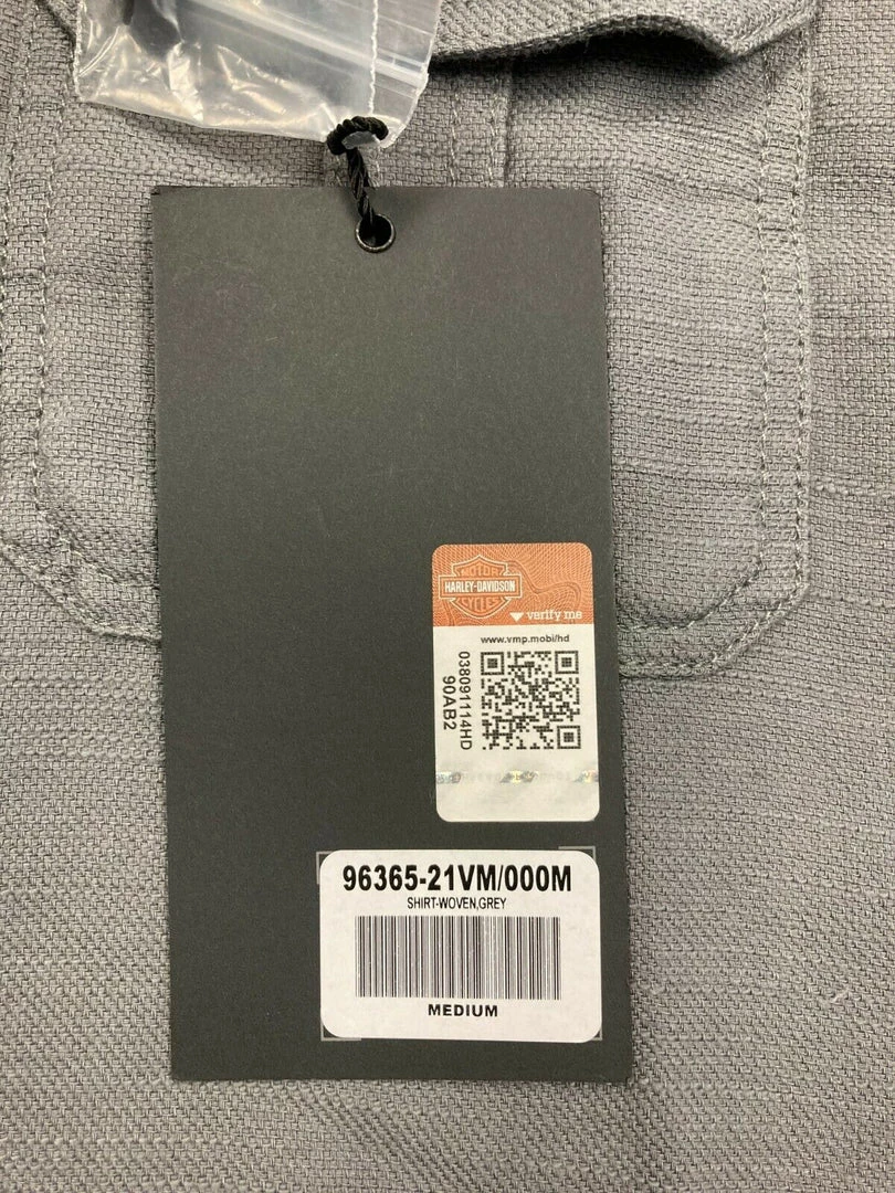 Harley-Davidson Men's Grey Skull S/S Woven Shirt (S11) 10 Harley-Davidson Men's Grey Skull S/S Woven Shirt (S11)