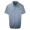 Columbia Men's Light Blue Rapid Rivers II Plaid S/S Shirt (463) Size XL