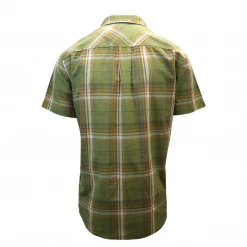 Spotted Clothes PrAna Men's Green Orange Plaid Benton S/S Woven Shirt S04