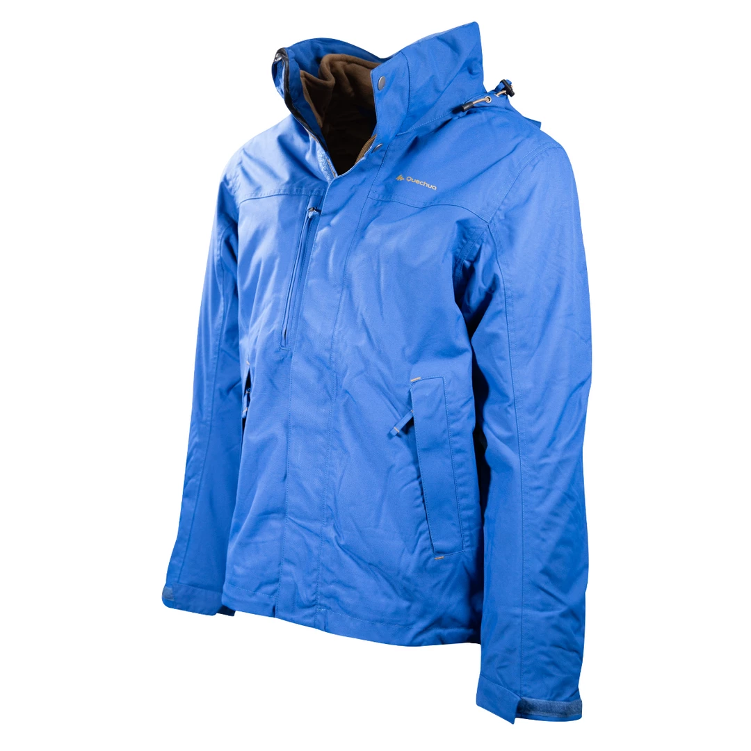 Mens Quechua Men's Monaco Blue Soft Shell Full Zip Jacket 4 Mens Quechua Men's Monaco Blue Soft Shell Full Zip Jacket