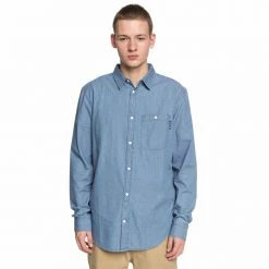 Mens DC Shoes Men's Swalendalen Two L/S Woven Shirt (Retail $55)