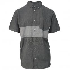 Vans Off The Wall Men's Heather Grey Tone S/S Woven Shirt (Medium Only)
