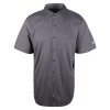 Kuhl Men's Purple Grey Cross Stitched Born In The Wild S/S Woven Shirt (Size L)