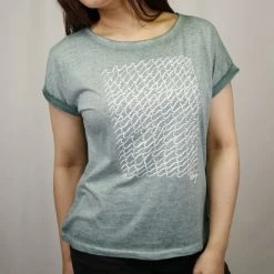 Roxy Women's Heather Waves Button Back S/S T-Shirt