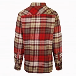Columbia Men's Red Beige Weston Pass L/S Flannel Shirt (678) 11 Columbia Men's Red Beige Weston Pass L/S Flannel Shirt (678)