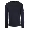 Calvin Klein Men's Black Crewneck Knit L/S Pullover Sweater (S05) Mens