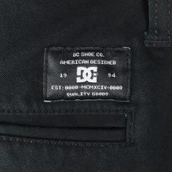 DC Shoes Men's Black Slim Fit Chino Shorts Mens