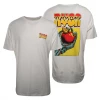 RVCA Men's Off White Robot Apple Regular Fit S/S T-Shirt (S37)