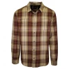 PrAna Men's Red Brown Gold Cream Plaid L/S Woven Shirt (S56) 2 PrAna Men's Red Brown Gold Cream Plaid L/S Woven Shirt (S56)