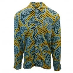 Spotted Clothing OBEY Men's Paisley Gold Eisley L/S Shirt (S23)