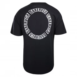 RVCA Men's Black BAKERVCA Circle Relaxed Fit S/S T-Shirt (S10)