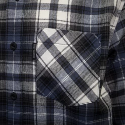 Harley-Davidson Men's Blue White Black Plaid L/S Woven Shirt (S02)