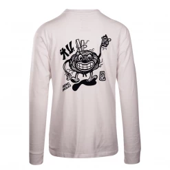 RVCA Men's White Send Noodles L/S T-Shirt (S17) 10 RVCA Men's White Send Noodles L/S T-Shirt (S17)