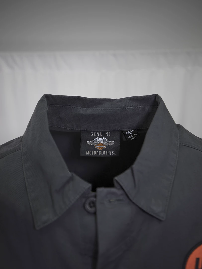 Harley-Davidson Men's Solid Grey HDMC S/S Woven Shirt (S12) 8 Harley-Davidson Men's Solid Grey HDMC S/S Woven Shirt (S12)