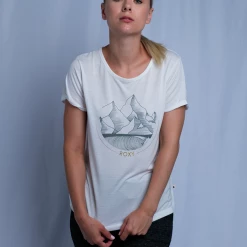 Roxy Women's White Mountain S/S T-Shirt (S12) T-Shirts