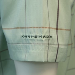 Columbia Men's Mint Green Plaid Thirty Mile Ledge EXS S/S Woven Shirt (355)