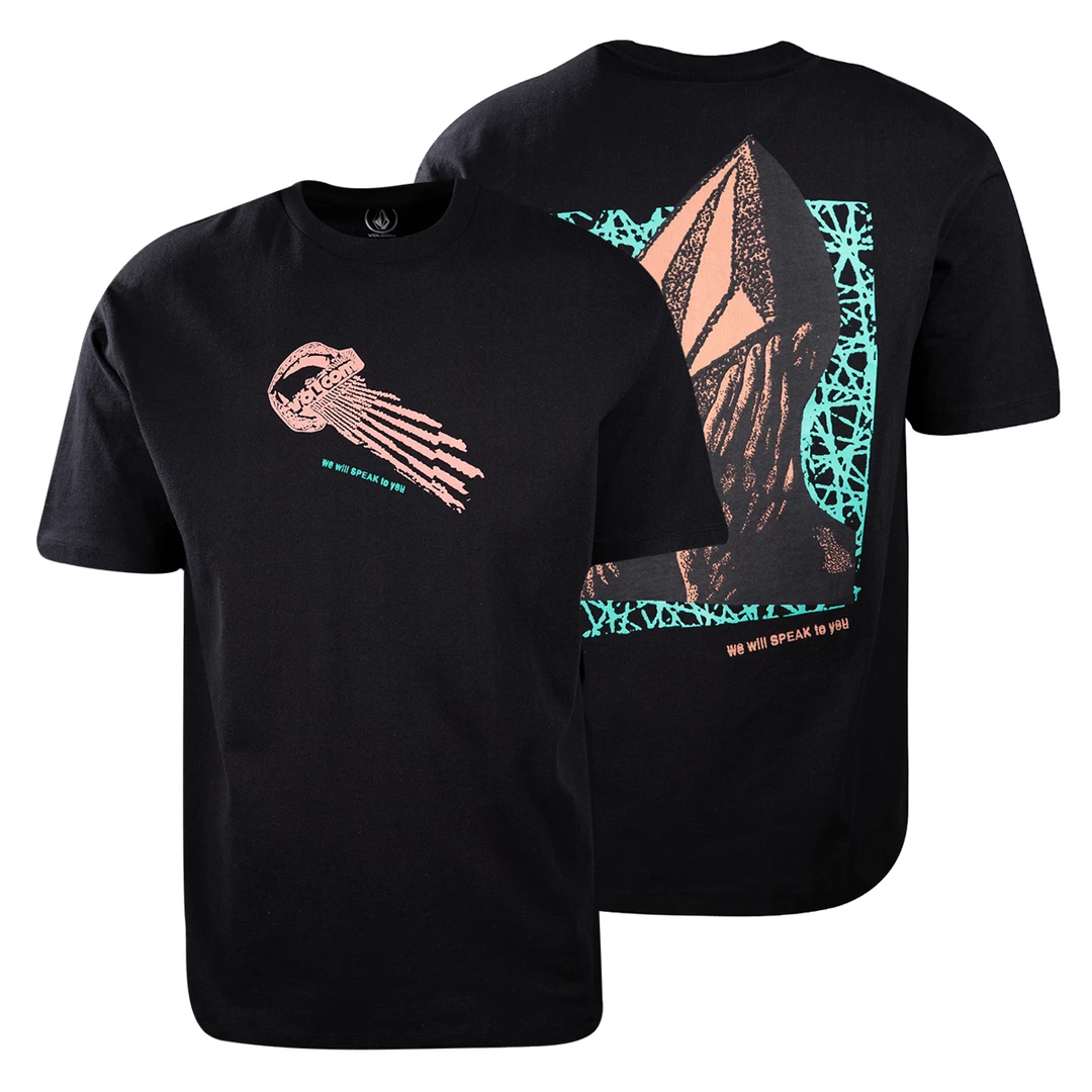 Volcom Men's Black Stone Face We Will Speak To You S/S T-Shirt (S15) 3 Volcom Men's Black Stone Face We Will Speak To You S/S T-Shirt (S15)