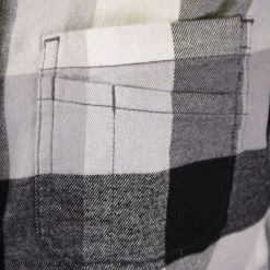 Carhartt Women's Black Grey White Plaid L/S Woven Shirt (S02)