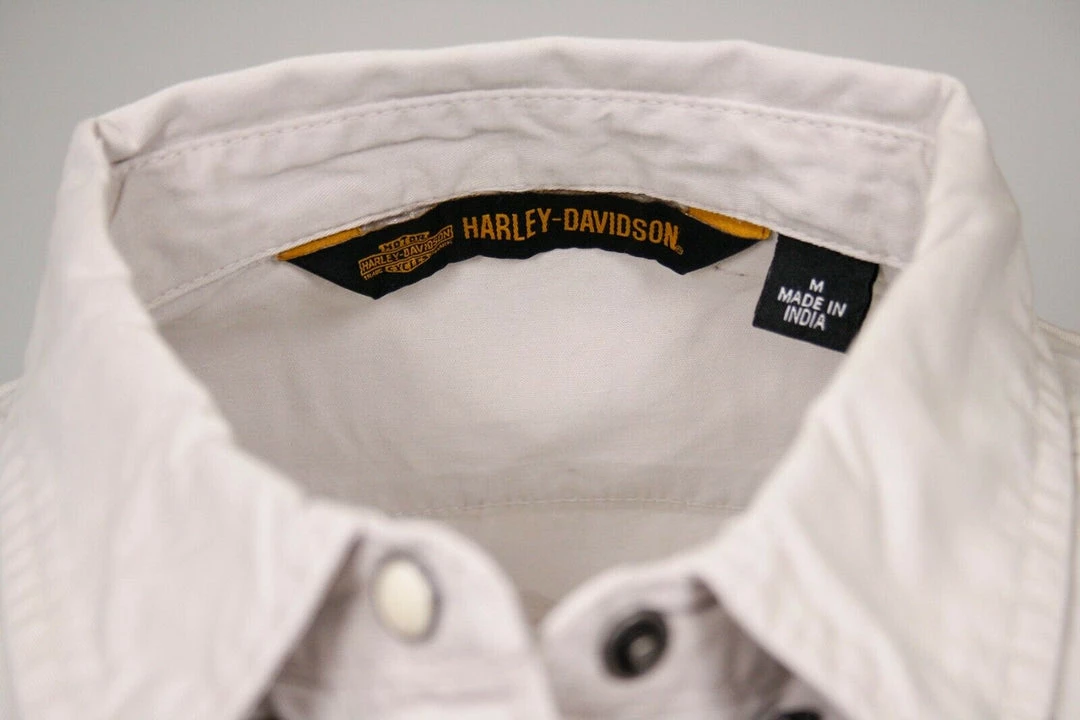 Harley-Davidson Women's Beige 1903 L/S Woven Shirt (S17) 8 Harley-Davidson Women's Beige 1903 L/S Woven Shirt (S17)