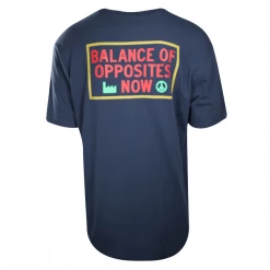 RVCA Men's Navy Balance Of Opposites Now Relaxed Fit S/S T-Shirt (S36)