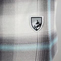 Kuhl Men's White Grey Turquoise S/S Woven Shirt 11 Kuhl Men's White Grey Turquoise S/S Woven Shirt