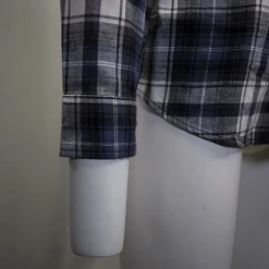 Harley-Davidson Men's Blue White Black Plaid L/S Woven Shirt (S02)