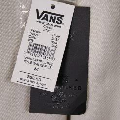 Vans Off The Wall Men's Antique White Kyle Walker L/S Flannel Shirt (S01)