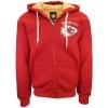 G-III Men's Red Yellow NFL Kansas City Chiefs Rib Knitted Full Zip Hoodie Mens