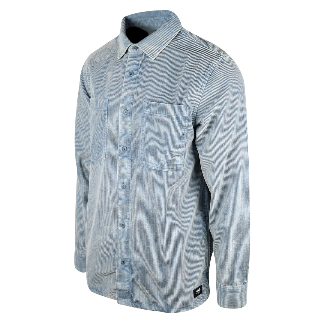 Vans Men's Blue Mirage Gatewood Corduroy Classic Fit L/S Woven Shirt 4 Vans Men's Blue Mirage Gatewood Corduroy Classic Fit L/S Woven Shirt