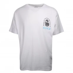 RVCA Men's White Chaos Relaxed Fit S/S T-Shirt (S11)