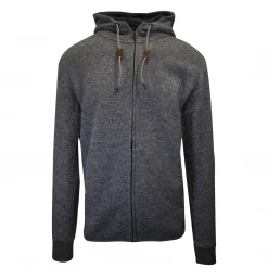 Quik Silver Quiksilver Men's Heather Grey Full Zip Hoodie (S04)