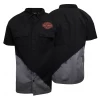 Harley-Davidson Men's Black Diagonal Paint S/S Woven Shirt (S09)