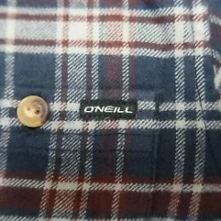 O'Neill Boy's Blue/Majenta Plaid L/S Flannel Shirt (Retail $40)