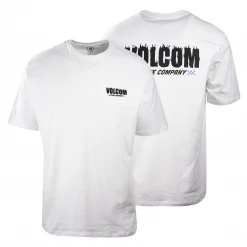 Volcom Men's White Stone Company Loose Fit S/S T-Shirt (S20)